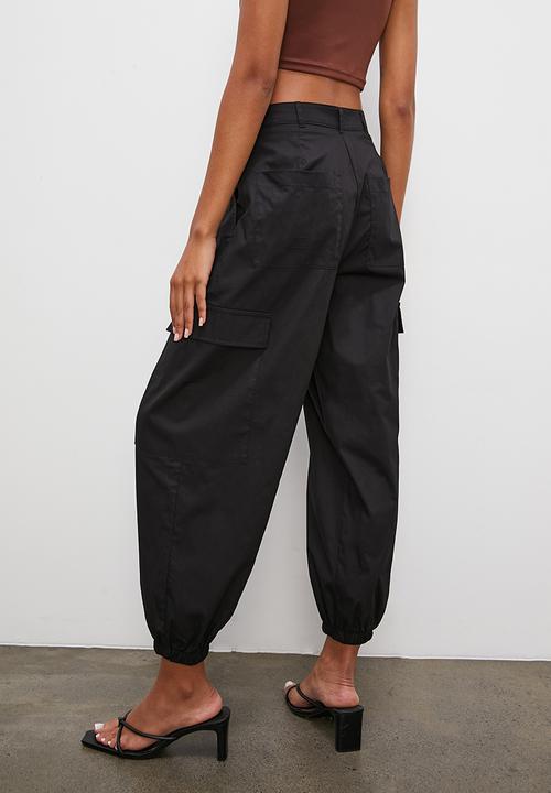 Superbalist - Barrel leg cargo - black