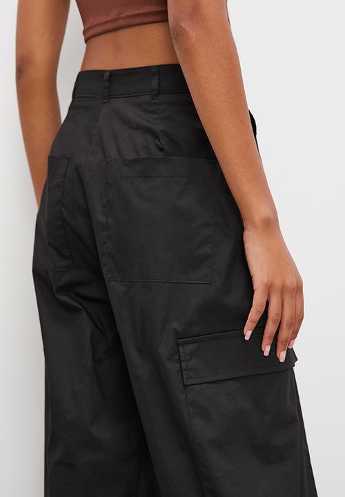 Superbalist - Barrel leg cargo - black