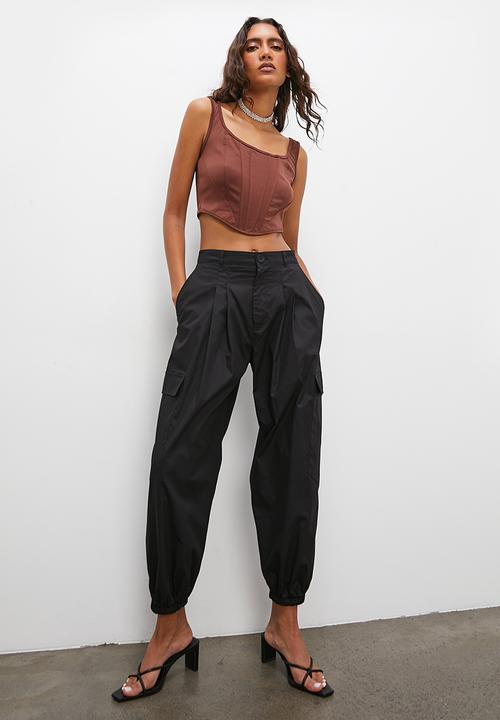 Superbalist - Barrel leg cargo - black