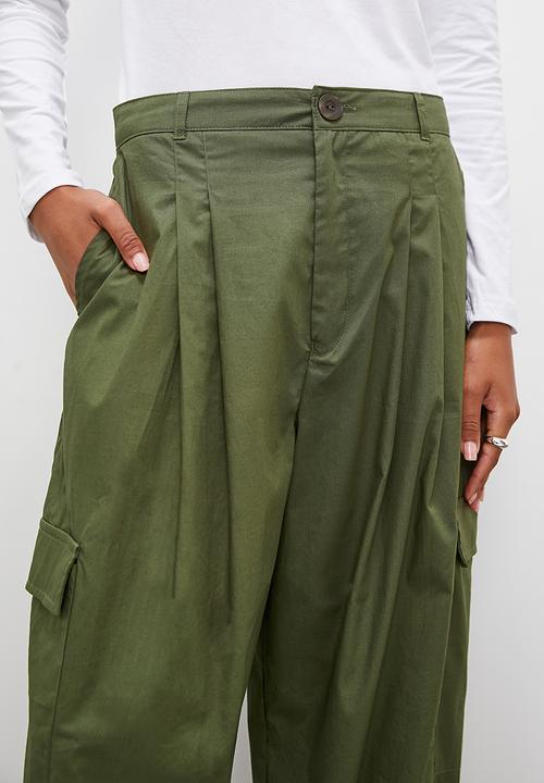 Superbalist - Barrel leg cargo - new olive