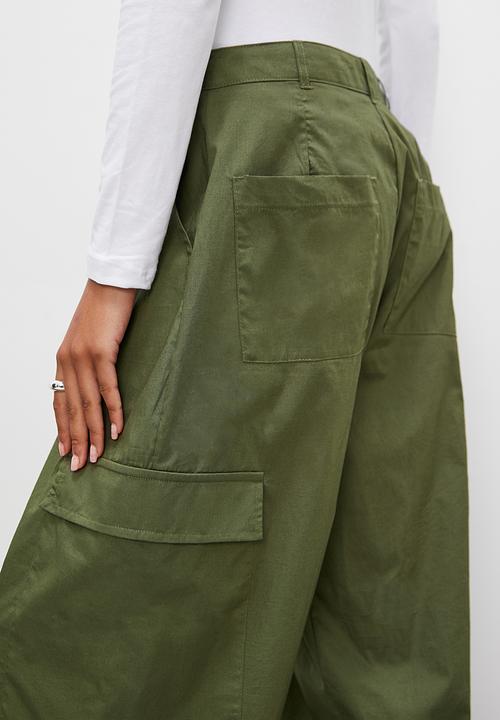 Superbalist - Barrel leg cargo - new olive