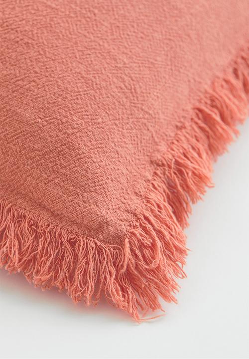 H&M - Linen-blend cushion cover - orange