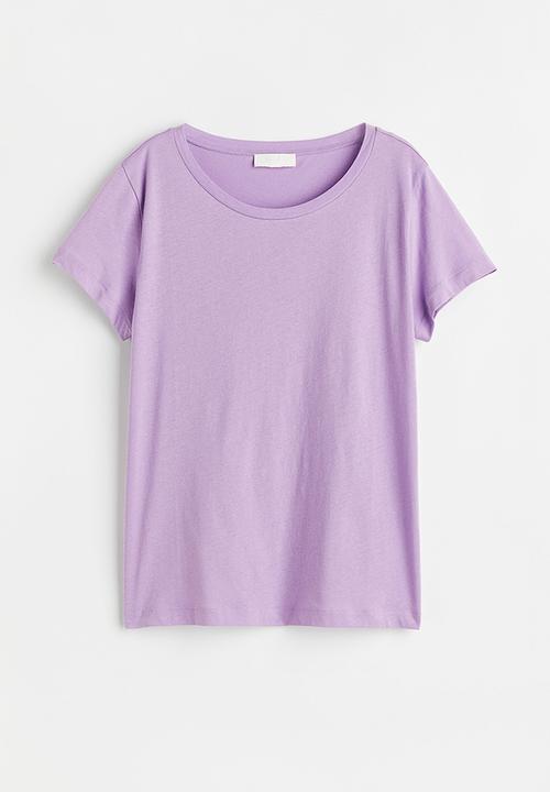 H&M - Cotton T-shirt - light purple