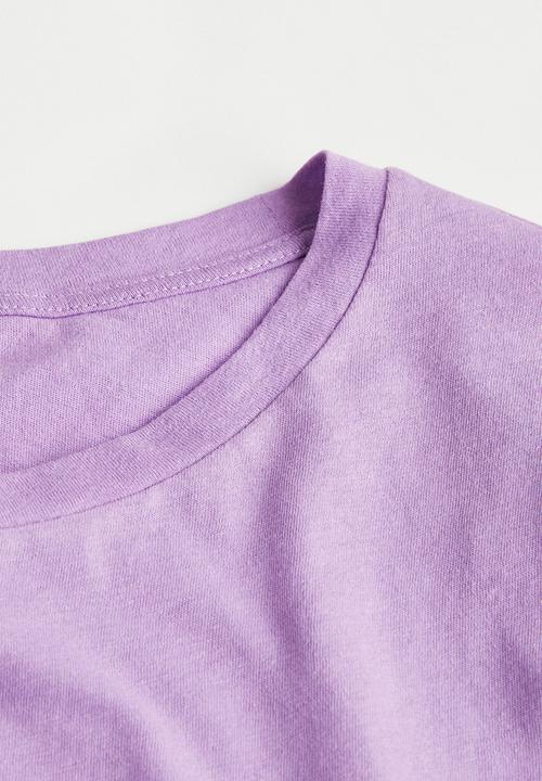 H&M - Cotton T-shirt - light purple