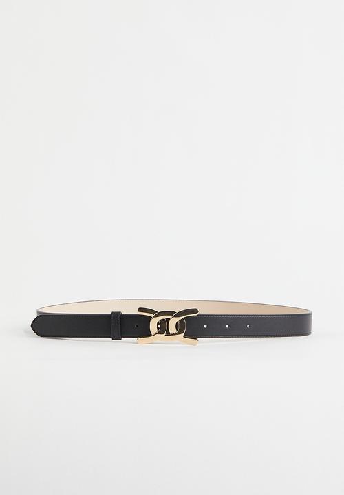 H&M - Narrow belt - black