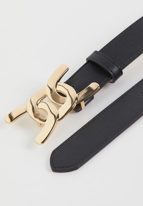 H&M - Narrow belt - black
