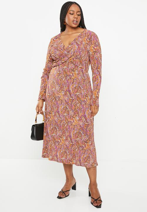 MANGO - Plus dress linus3 - orange