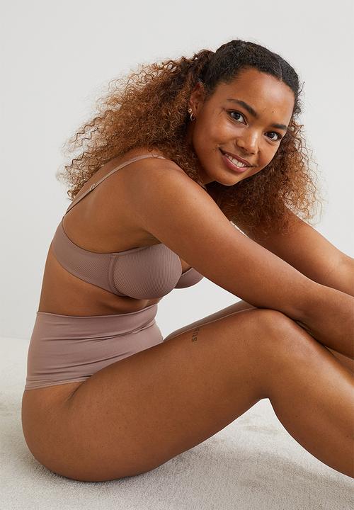 H&M - 2 Pack medium shaping thongs - old rose 