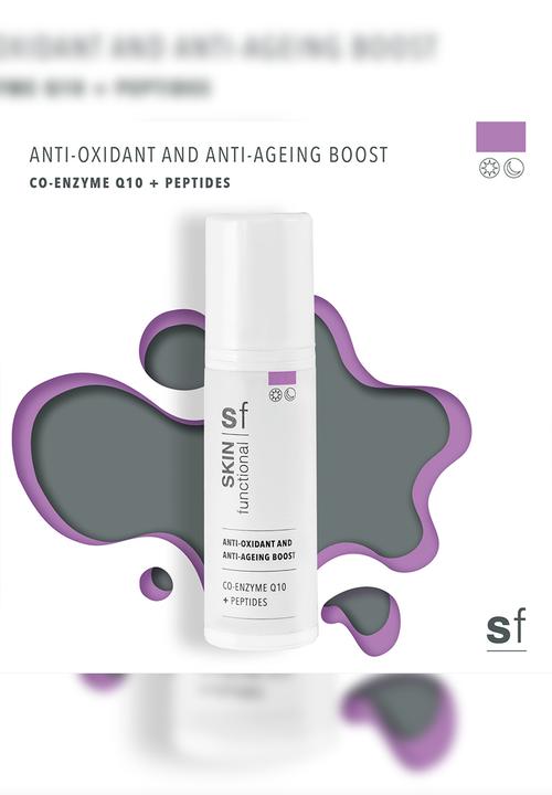 SKIN functional - Co-Enzyme Q10 + Peptides, Anti-Oxidant & Anti-Ageing Boost