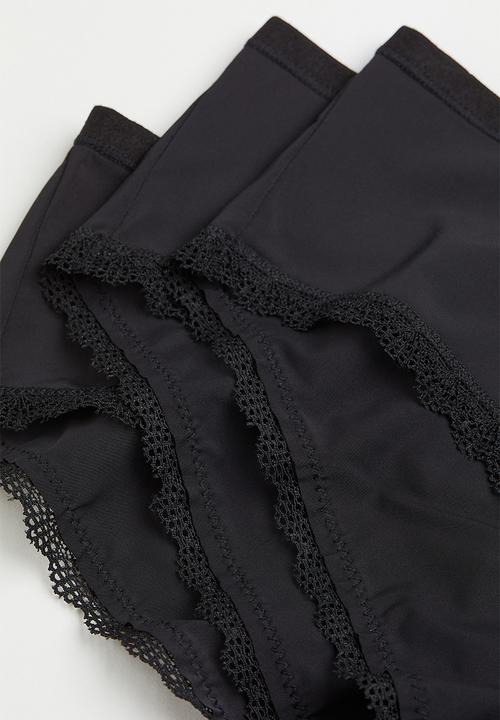 H&M - 3 Pack hipster briefs - black 