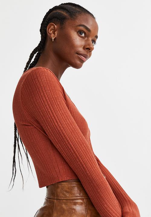 H&M - Short cardigan - dark orange