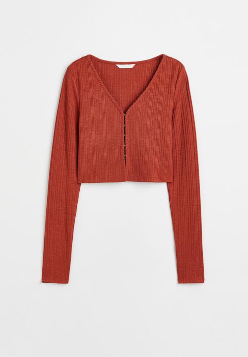 H&M - Short cardigan - dark orange
