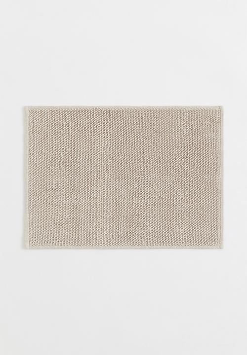 H&M - Cotton bath mat - light beige