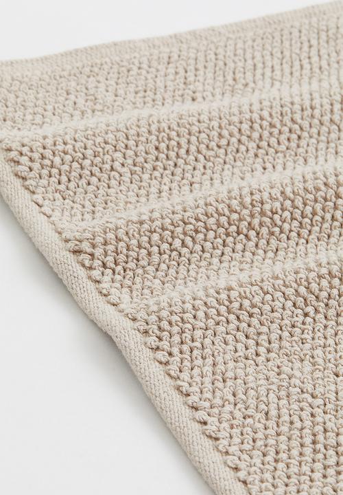 H&M - Cotton bath mat - light beige