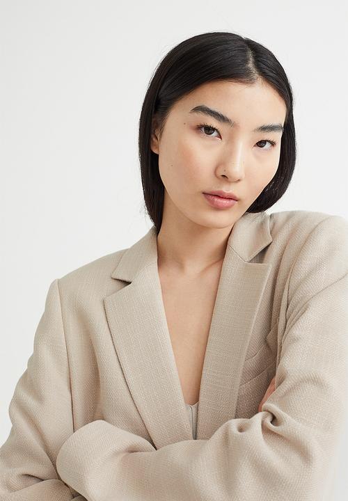H&M - Single-breasted jacket - light beige