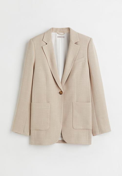 H&M - Single-breasted jacket - light beige