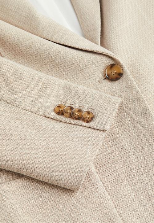 H&M - Single-breasted jacket - light beige