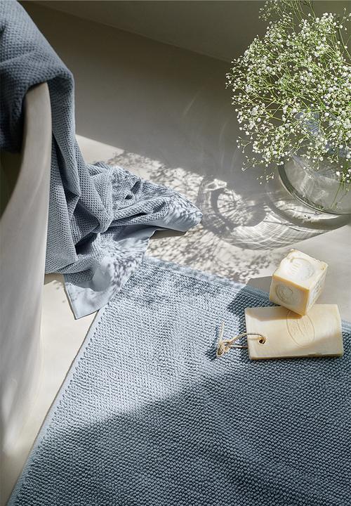 H&M - Cotton bath mat - blue