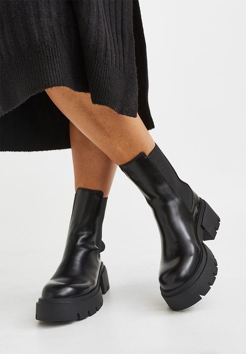 H&M - Platform chelsea boots - black