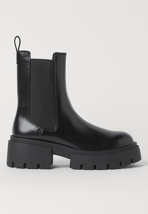 H&M - Platform chelsea boots - black