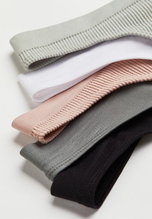 H&M - 5 Pack seamless thong briefs - multi