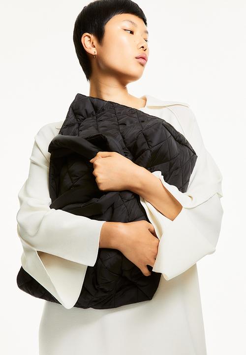 H&M - Quilted shopper - black