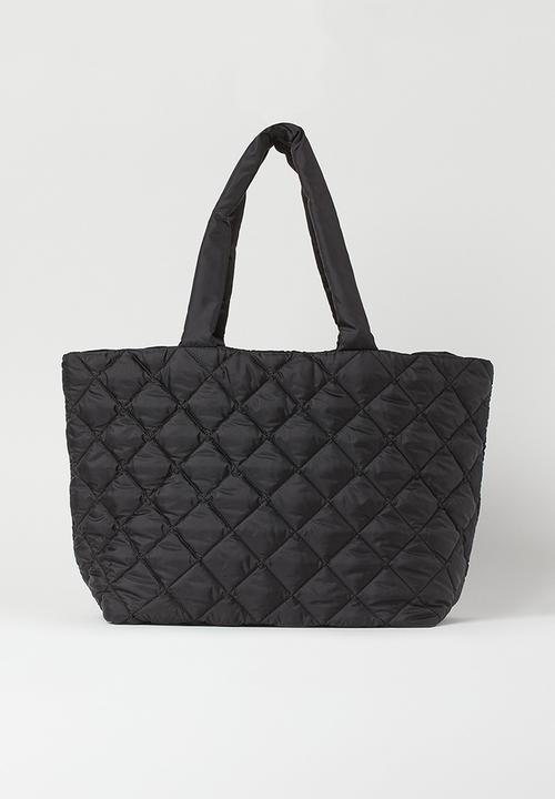 H&M - Quilted shopper - black