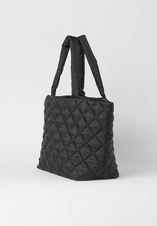 H&M - Quilted shopper - black