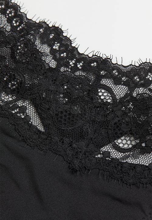 H&M - 3 Pack thong briefs - black