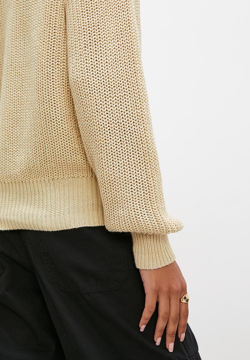 Superbalist - Lofty funnel neck - ecru