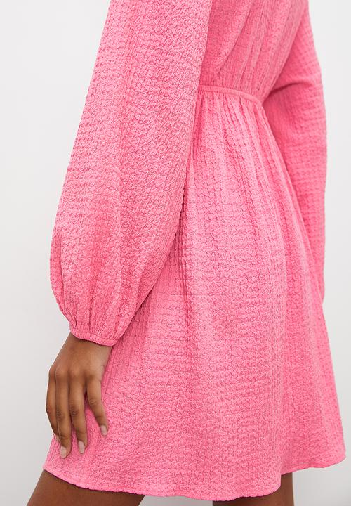 Superbalist - Tie front empire mini dress - pink
