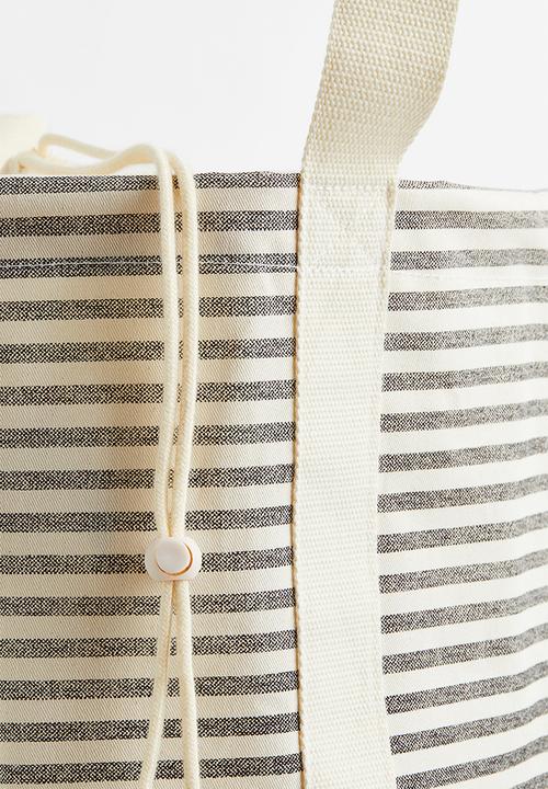 H&M - Cotton twill laundry bag - multi/white