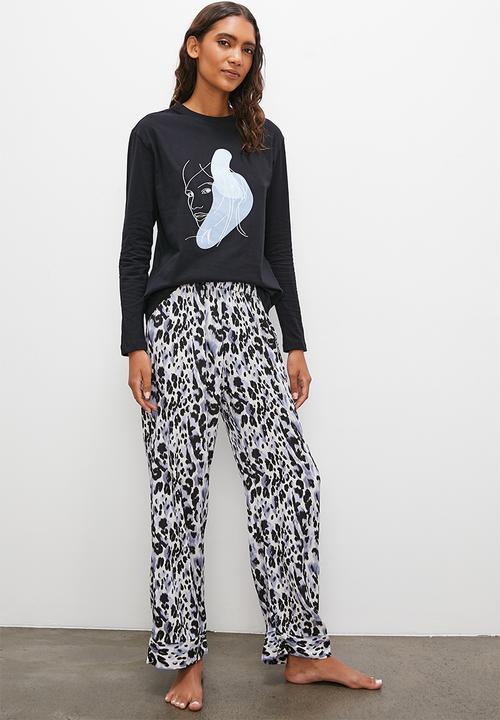 Superbalist - Long sleeve top & pant set - blues animal