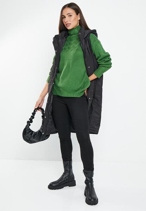 dailyfriday - Cable detail jumper - green