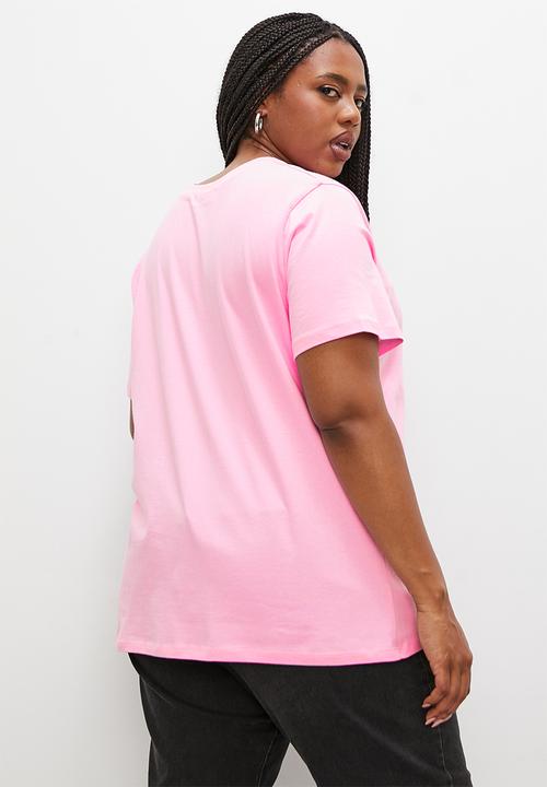 Superbalist - Relaxed graphic tee - pink