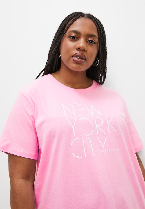 Superbalist - Relaxed graphic tee - pink