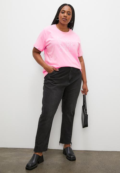 Superbalist - Relaxed graphic tee - pink