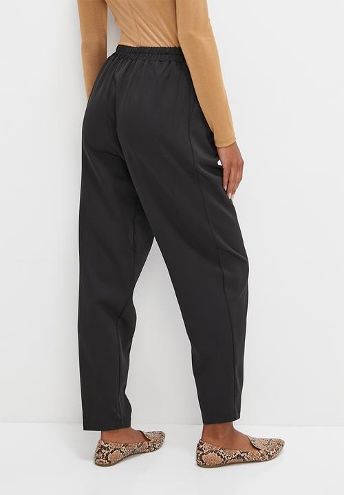 edit - Classic tapered trouser - black