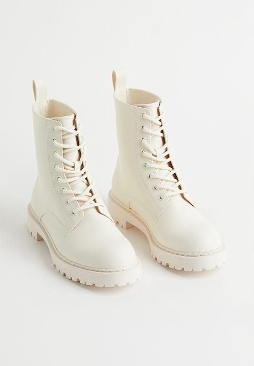 H&M - Ankle boots - white