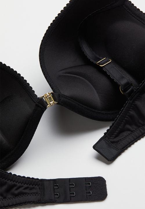 H&M - Super push-up microfibre bra - black