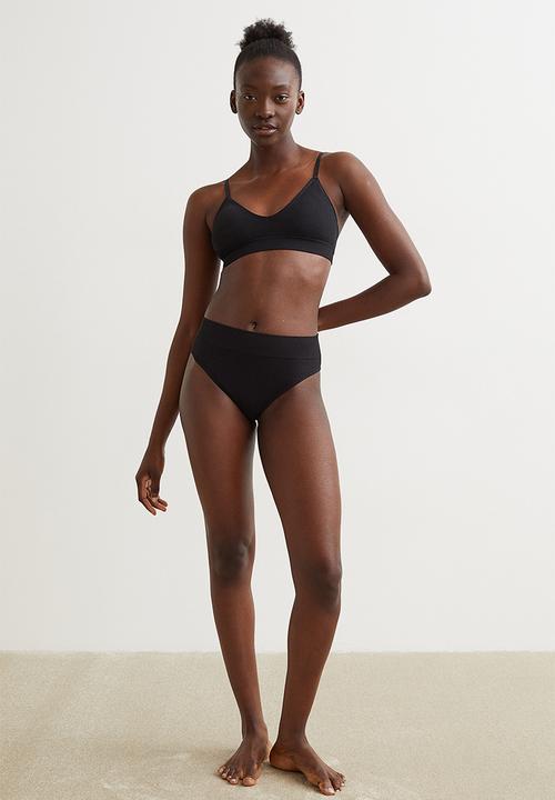 H&M - Seamless padded bra - black 