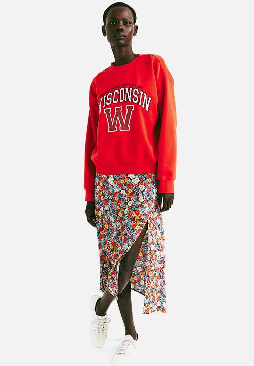 H&M - Sweatshirt - orange-red/wisconsin