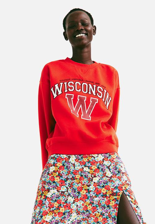 H&M - Sweatshirt - orange-red/wisconsin