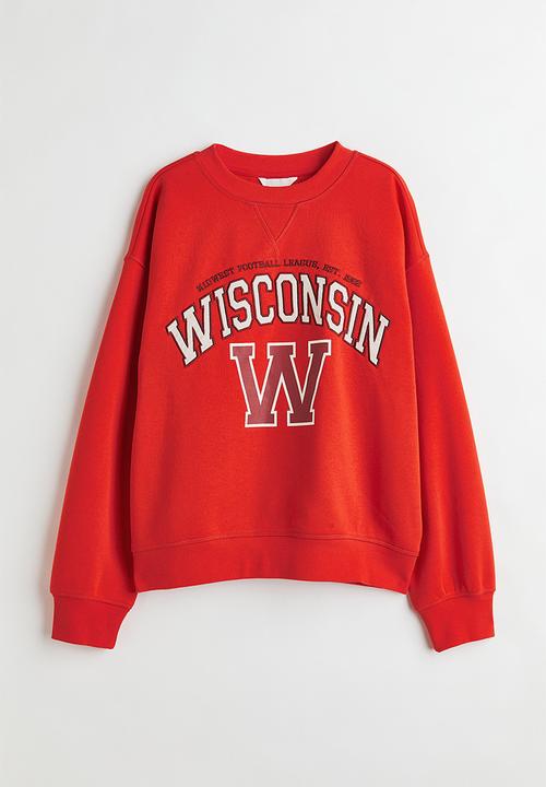 H&M - Sweatshirt - orange-red/wisconsin