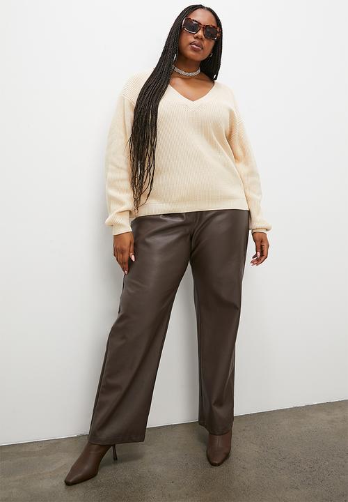 Superbalist - V-neck pullover - ecru