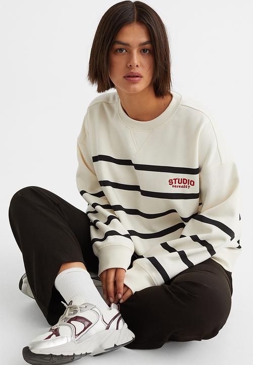 H&M - Sweatshirt - cream/striped