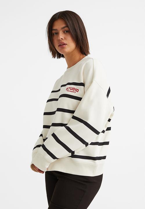 H&M - Sweatshirt - cream/striped