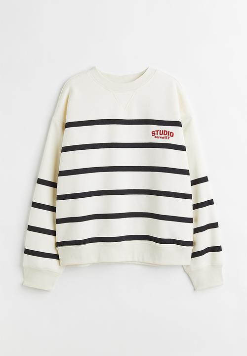 H&M - Sweatshirt - cream/striped