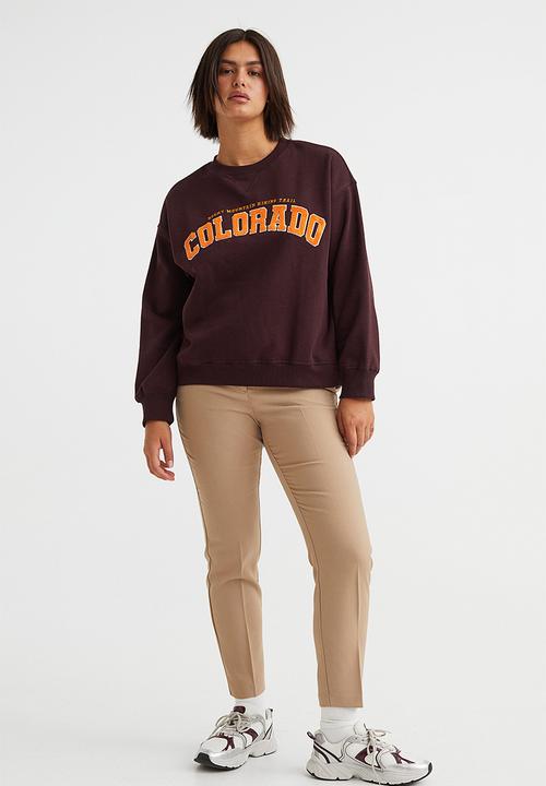 H&M - Sweatshirt - burgundy/colorado