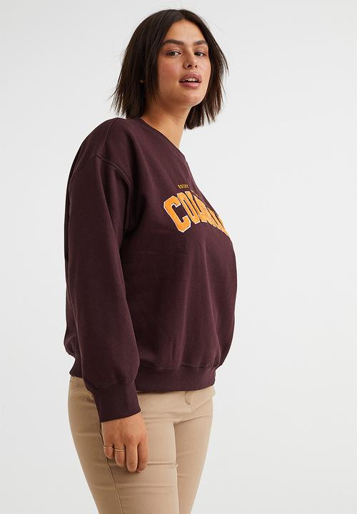 H&M - Sweatshirt - burgundy/colorado